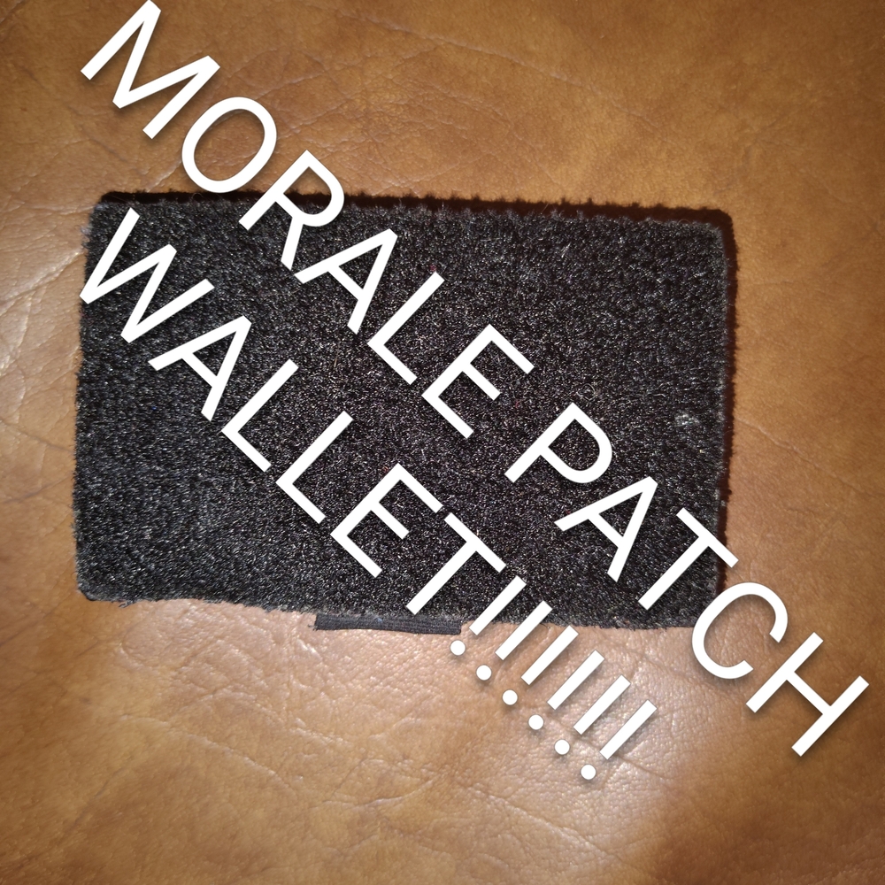 Black Morale Patch Wallet